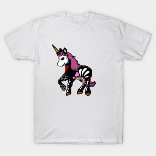 Unicorn Sugar Skull Day of the Dead T-Shirt